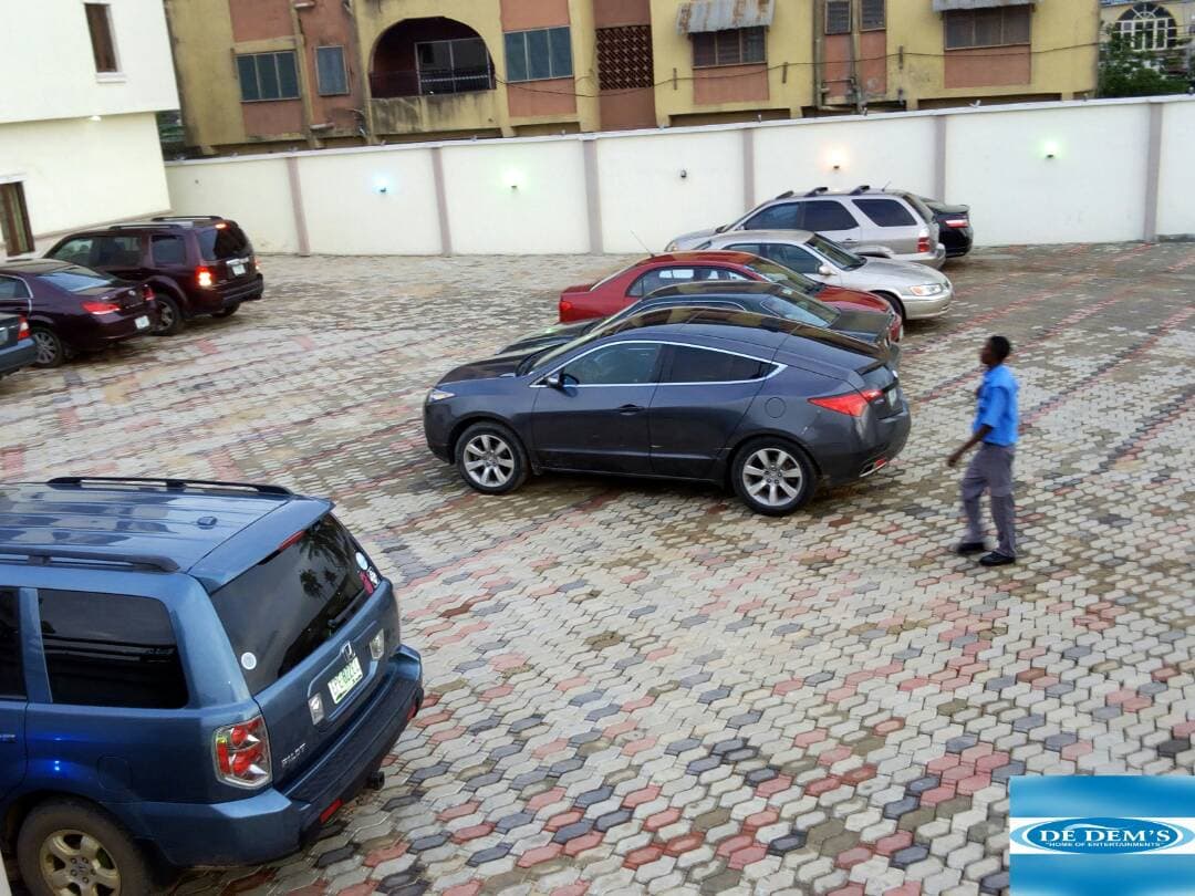 White Court View Hotel parking area